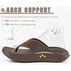 KuaiLu Recovery Flip Flops for Women Sport Thong Sandals(All Brown（go One Size Up）)