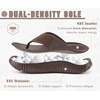 KuaiLu Recovery Flip Flops for Women Sport Thong Sandals(All Brown（go One Size Up）)
