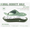 KuaiLu Recovery Flip Flops for Women Sport Thong Sandals(Olive Green（go One Size Up）)