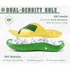 KuaiLu Recovery Flip Flops for Women Sport Thong Sandals(Yellow Green（go One Size Up）)