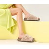 KuaiLu Womens Arch Support Slides Slippers Indoor Outdoor Casual Outfits(Beige)