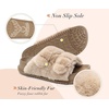 KuaiLu Womens Arch Support Slides Slippers Indoor Outdoor Casual Outfits(Beige)