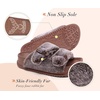 KuaiLu Womens Arch Support Slides Slippers Indoor Outdoor Casual Outfits(Coffee Brown (Tip Dyeing))