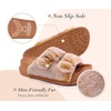 KuaiLu Womens Arch Support Slides Slippers Indoor Outdoor Casual Outfits(Khaki (Tip Dyeing))