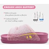 KuaiLu Womens Arch Support Slides Slippers Indoor Outdoor Casual Outfits(Lovely Pink (Tip Dyeing))