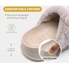 KuaiLu Womens Arch Support Slides Slippers Indoor Outdoor Casual Outfits(White (Tip Dyeing))