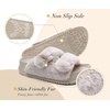 KuaiLu Womens Arch Support Slides Slippers Indoor Outdoor Casual Outfits(White (Tip Dyeing))
