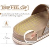 KuaiLu Womens Bling Sandals with Arch Support Orthopedic Rhinestones Slides(Beige)