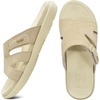 KuaiLu Womens Fashion Orthotic Slides Arch Support Slip On Walking Sandals(Beige)