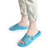 KuaiLu Womens Fashion Orthotic Slides Arch Support Slip On Walking Sandals(Blue)