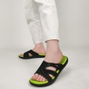 KuaiLu Womens Fashion Orthotic Slides Arch Support Slip On Walking Sandals(Green)