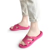 KuaiLu Womens Fashion Orthotic Slides Arch Support Slip On Walking Sandals(Hot Pink)