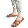 KuaiLu Womens Fashion Orthotic Slides Arch Support Slip On Walking Sandals(Khaki)