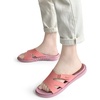 KuaiLu Womens Fashion Orthotic Slides Arch Support Slip On Walking Sandals(Pink)