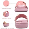 KuaiLu Womens Fashion Orthotic Slides Arch Support Slip On Walking Sandals(Pink)