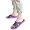 KuaiLu Womens Fashion Orthotic Slides Arch Support Slip On Walking Sandals(Purple)