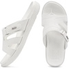 KuaiLu Womens Fashion Orthotic Slides Arch Support Slip On Walking Sandals(White)