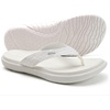 KuaiLu Womens Flip Flops Arch Support Yoga Mat Cushioned Thong Sandals(All White)