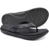 KuaiLu Womens Flip Flops Arch Support Yoga Mat Cushioned Thong Sandals(Black)