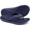 KuaiLu Womens Flip Flops Arch Support Yoga Mat Cushioned Thong Sandals(Dark Blue)