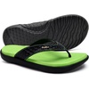 KuaiLu Womens Flip Flops Arch Support Yoga Mat Cushioned Thong Sandals(Green Black)