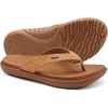KuaiLu Womens Flip Flops Arch Support Yoga Mat Cushioned Thong Sandals(Khaki)