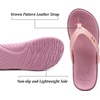 KuaiLu Womens Flip Flops Arch Support Yoga Mat Cushioned Thong Sandals(Lovely Pink)