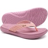 KuaiLu Womens Flip Flops Arch Support Yoga Mat Cushioned Thong Sandals(Lovely Pink)