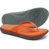 KuaiLu Womens Flip Flops Arch Support Yoga Mat Cushioned Thong Sandals(Orange)