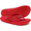 KuaiLu Womens Flip Flops Arch Support Yoga Mat Cushioned Thong Sandals(Pure Red)