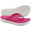 KuaiLu Womens Flip Flops Arch Support Yoga Mat Cushioned Thong Sandals(Rose White)