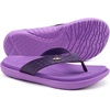 KuaiLu Womens Flip Flops Arch Support Yoga Mat Cushioned Thong Sandals(Violet Purple)
