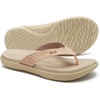 KuaiLu Womens Flip Flops Arch Support Yoga Mat Cushioned Thong Sandals(White)