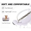 KuaiLu Women’s Rhinestone Flip Flops Arch Support Yoga Mat Cushion Sandals(Silver White)