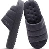 KuaiLu Cozy Memory Foam Slippers For Men – All-Season Warm House Shoes(Grey)