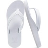 KuaiLu Flip Flops for Women with Arch Support Summer Beach Thong Sandals(All White)