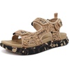 KuaiLu Mens Hiking Sandals with Orthopedic Arch Support Footbed(Beige(camouflage))