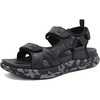 KuaiLu Mens Hiking Sandals with Orthopedic Arch Support Footbed(Black(camouflage))