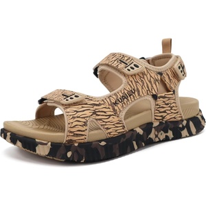 KuaiLu Mens Hiking Sandals with Orthopedic Arch Support Footbed(Beige(camouflage))