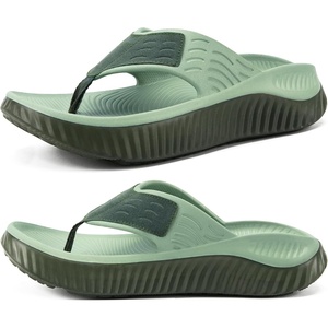 KuaiLu Recovery Flip Flops for Women Sport Thong Sandals(Olive Green（go One Size Up）)