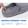 KuaiLu Womens Clog Slippers Cozy Warm Plush Lined With Arch Support Suede Faux Fur House ladies Bedroom Slippers Comfortable Memory Foam Slip-on Womans Home Shoes(Grey)