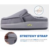 KuaiLu Womens Clog Slippers Cozy Warm Plush Lined With Arch Support Suede Faux Fur House ladies Bedroom Slippers Comfortable Memory Foam Slip-on Womans Home Shoes(Grey)