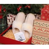 KuaiLu Womens Fuzzy Memory Foam Slippers Warm House Shoes Arch Support(Apricot)