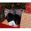 KuaiLu Womens Fuzzy Memory Foam Slippers Warm House Shoes Arch Support(Black)
