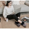KuaiLu Womens Fuzzy Memory Foam Slippers Warm House Shoes Arch Support(Black)