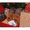 KuaiLu Womens Fuzzy Memory Foam Slippers Warm House Shoes Arch Support(Brown)