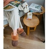KuaiLu Womens Fuzzy Memory Foam Slippers Warm House Shoes Arch Support(Brown)