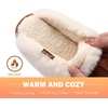 KuaiLu Womens Fuzzy Memory Foam Slippers Warm House Shoes Arch Support(Chestnut)