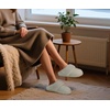 KuaiLu Womens Fuzzy Memory Foam Slippers Warm House Shoes Arch Support(Cream)