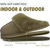 KuaiLu Womens Fuzzy Memory Foam Slippers Warm House Shoes Arch Support(Olive Green)